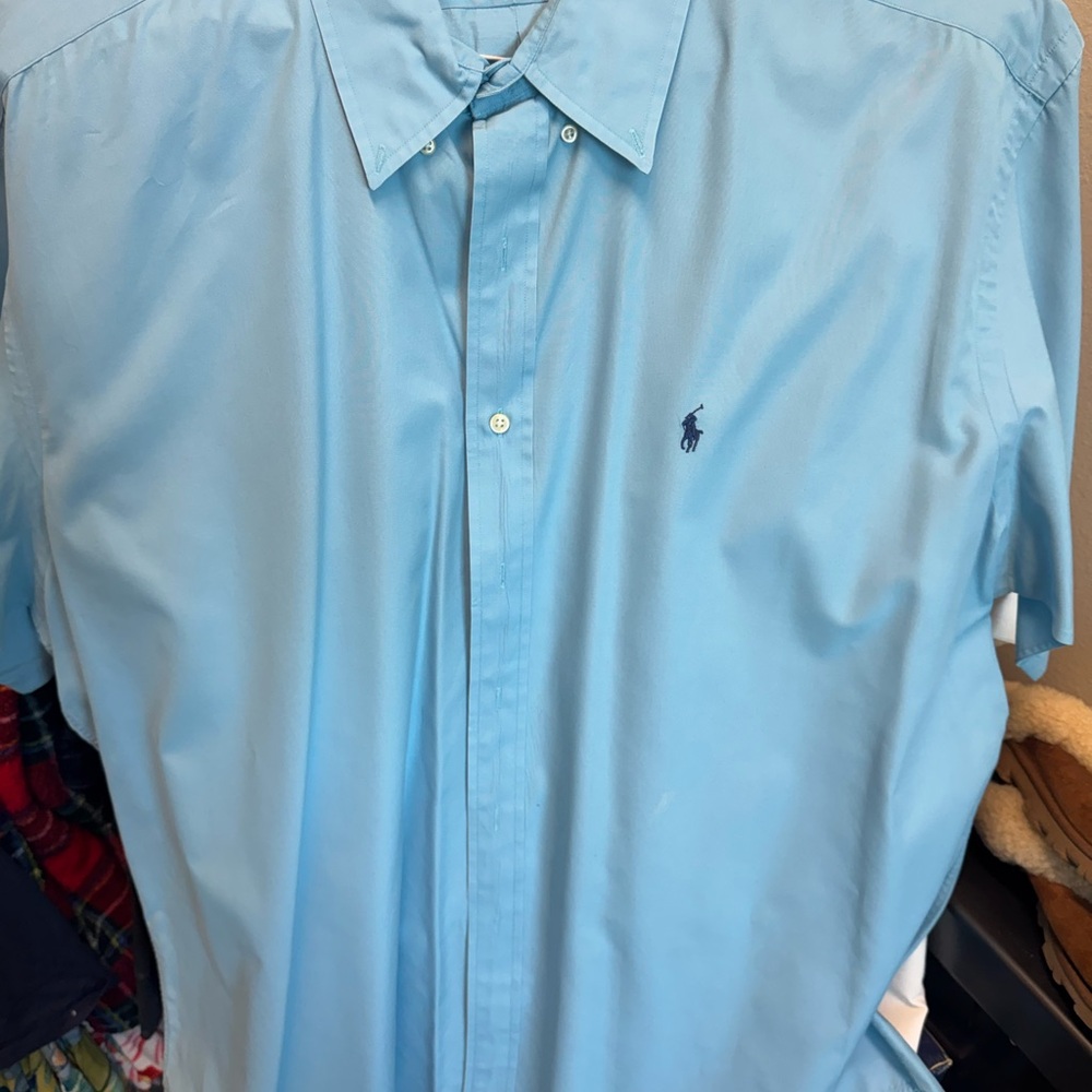 Men’s size 2xl Ralph Lauren Polo blue short sleeve shirt